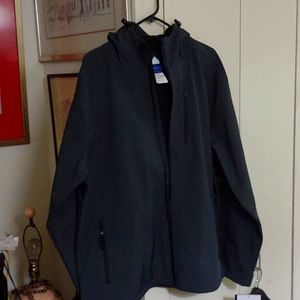 NWT means softshell hooded jacket sz xl